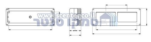 קופסה להתקנה על הטיח 8 מודול Gewiss System Combi