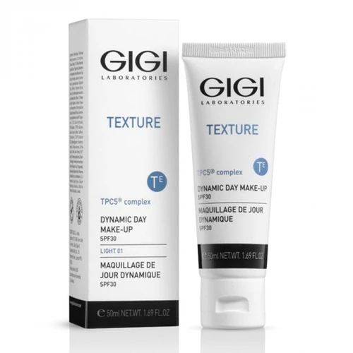  קרם לחות דמי מייק אפ עם LIGHT 01 30 spf סדרת טקסטור GIGI TEXTUR ג'יג'י - 50 מ