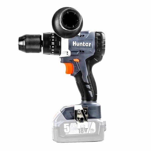 מברגה קודחת/ רוטטת 18V BrushLess (קלאץ’) 20+3 + סוללה 4Ah | מטען מהיר בתיק  Hunter 100315-001.2