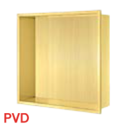 נישת אלומיניום למקלחת 30X30X10 סמ זהב מוברש 3031YB סיון אופיר