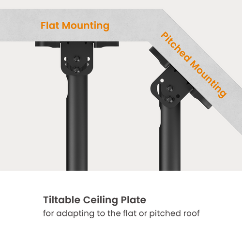 זרוע למסכים לתליה מהתקרה לטלוויזיה למחשב עד Lumi Brateck 43