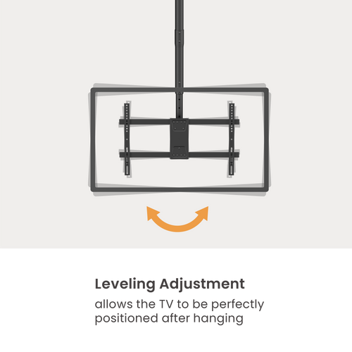 זרוע למסכים לתליה מהתקרה לטלוויזיה למחשב עד Lumi Brateck 43