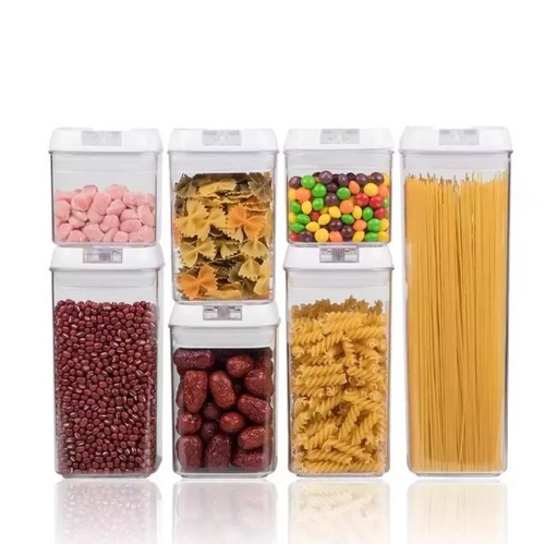 סט קופסאות אחסון מזון 14 חלקים לבן La Kitchenette Fresh&Lock