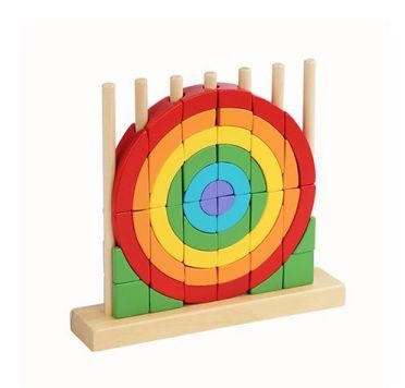 השחלת צורות בתלת מימד צעצועי מונטסורי QT54
