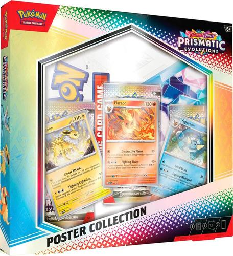 קלפי פוקימון מארז פוסטר Pokémon Scarlet & Violet SV8.5 Prismatic EVOLUTIONS Poster Collection
