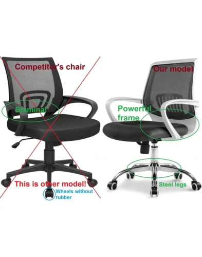 כסא משרדי על גלגלים - דגם Disco