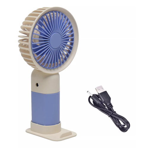 מאוורר נטען USB עם סטנד לטלפון מקבלים 3 יחידות