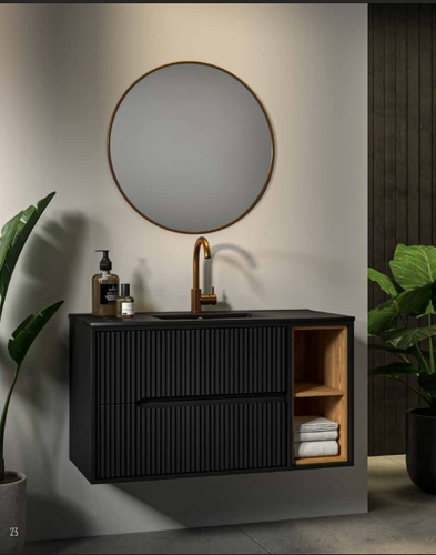 ארון דבלין - כיור חרס אינטגרלי DUBLIN -120/47