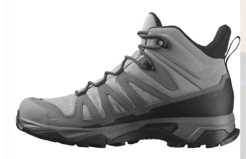 נעלי גברים נעלי גברים X Ultra 4 Mid Gtx אפורות - Salomon