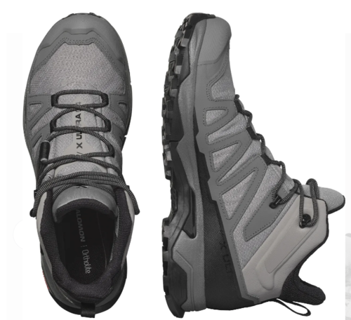 נעלי גברים נעלי גברים X Ultra 4 Mid Gtx אפורות - Salomon