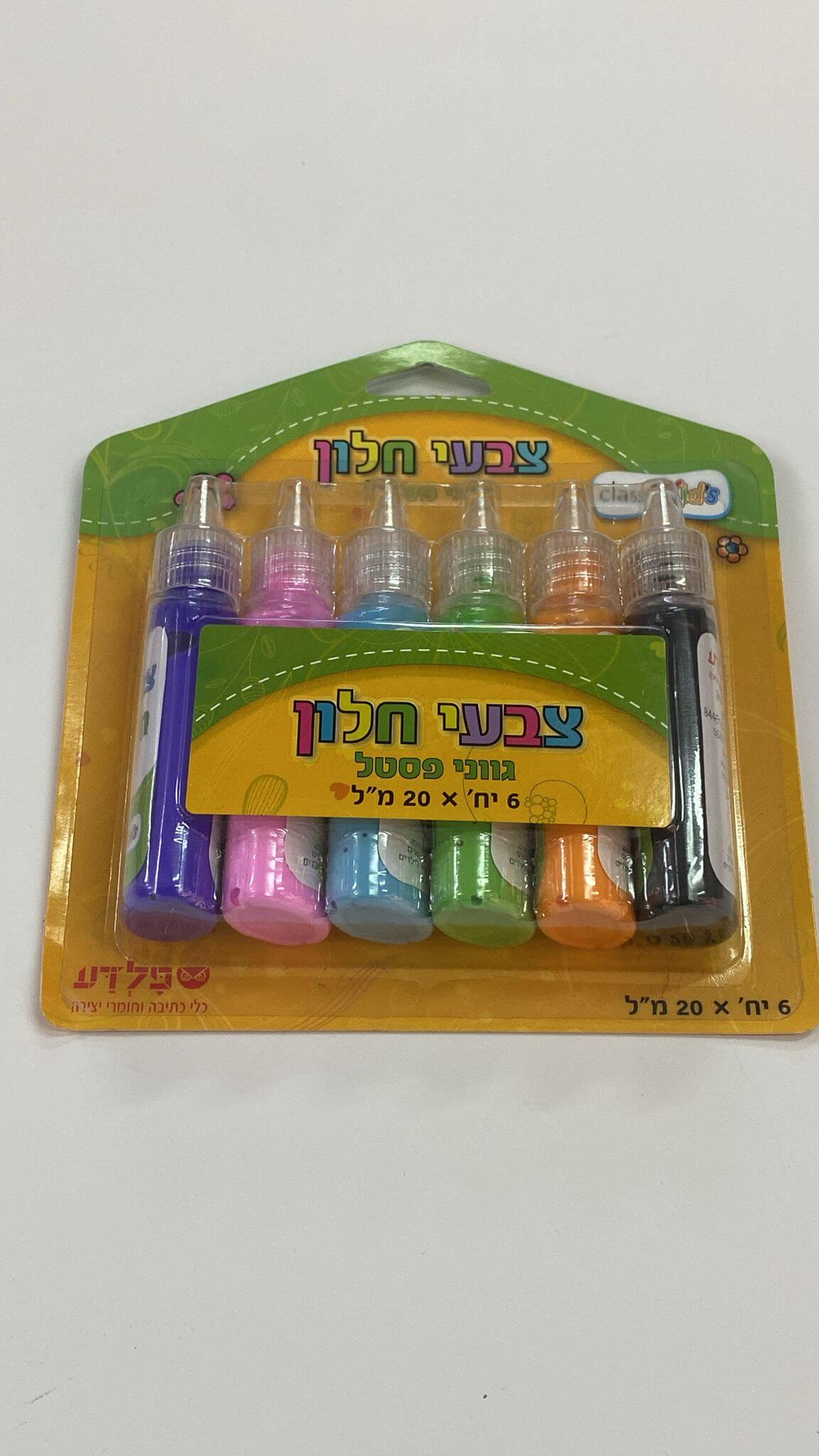 צבעי חלון 6 גוונים פסטל 