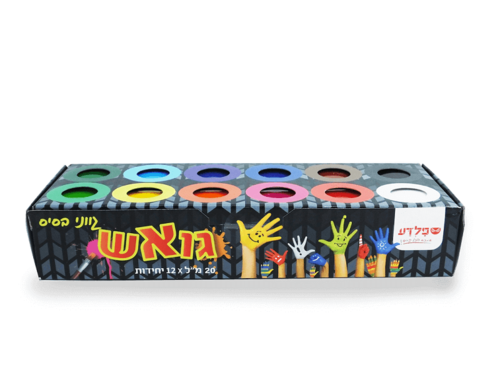 סטריפ גואש צבעי בסיס 12 גוונים
