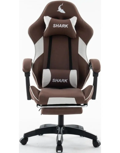 כיסא משחקים - דגם Shark - חום