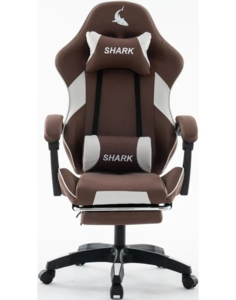 כיסא משחקים - דגם Shark - חום