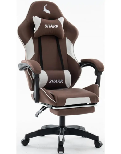 כיסא משחקים - דגם Shark - חום