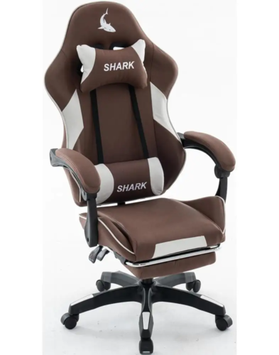 כיסא משחקים - דגם Shark - חום