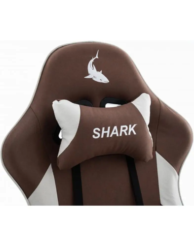 כיסא משחקים - דגם Shark - חום