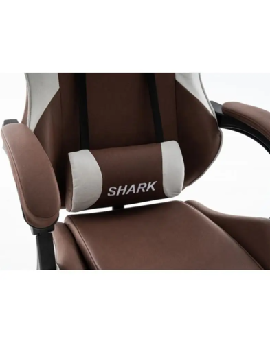 כיסא משחקים - דגם Shark - חום