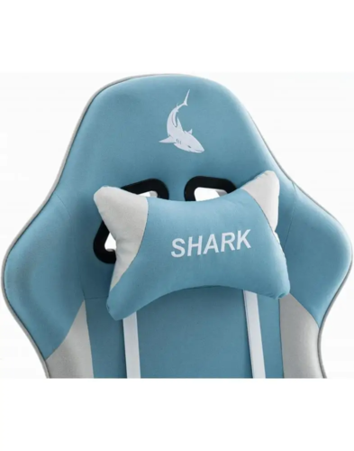 כיסא משחקים - דגם Shark - תכלת