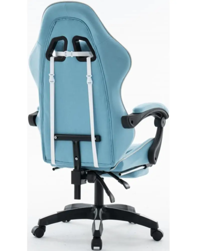 כיסא משחקים - דגם Shark - תכלת