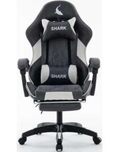 כיסא משחקים - דגם Shark - שחור