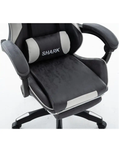 כיסא משחקים - דגם Shark - שחור