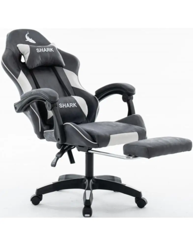 כיסא משחקים - דגם Shark - שחור