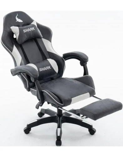 כיסא משחקים - דגם Shark - שחור