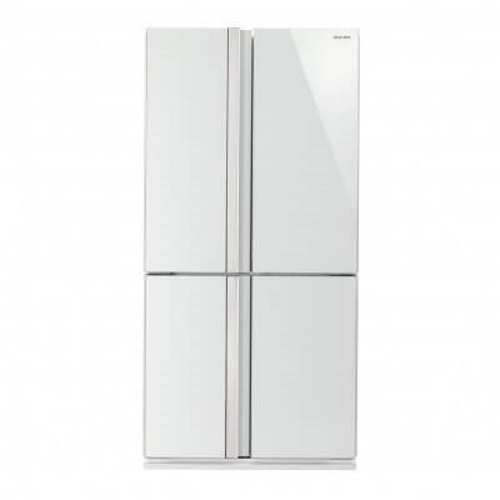 מקרר 4 דלתות 611 ליטר Sharp SJ-8841-WH זכוכית לבנה שארפ