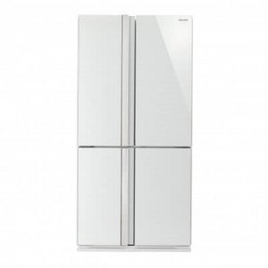 מקרר 4 דלתות 611 ליטר Sharp SJ-8841-WH זכוכית לבנה שארפ