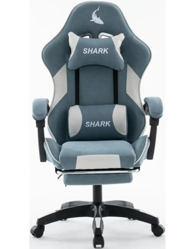 כיסא משחקים - דגם Shark - כחול