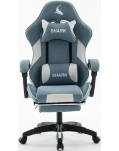 כיסא משחקים - דגם Shark - כחול