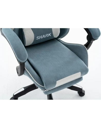 כיסא משחקים - דגם Shark - כחול