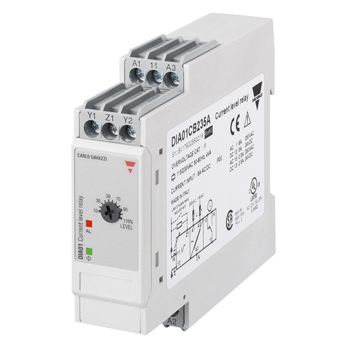 DIA01 PIA01 – ממסר הגנת זרם גבוה עד 5A AC/DC