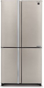 מקרר 4 דלתות מקפיא תחתון Sharp דגם SJ-FERN87V-BS יבואן רשמי שארפ
