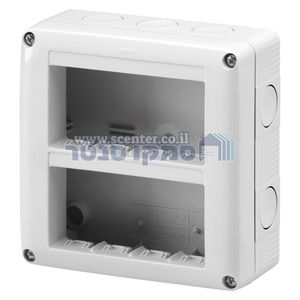 קופסה להתקנה על הטיח 8 מודול Gewiss System Combi