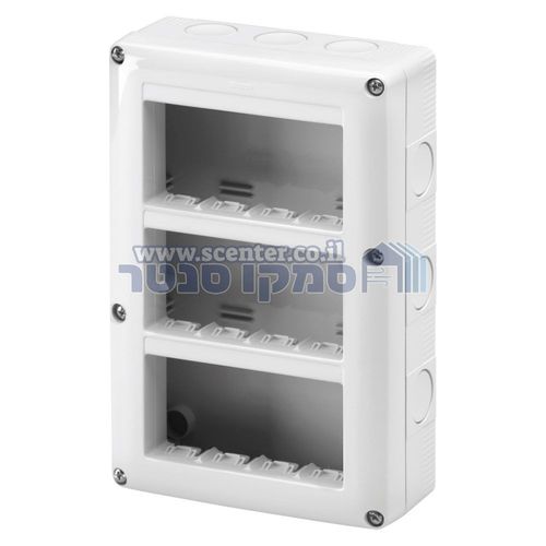 קופסה להתקנה על הטיח 12 מודול Gewiss System Combi