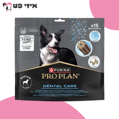 חטיף דנטלי פרו פלאן לכלבים בוגרים מגזע בינוני 345 גרם Pro Plan