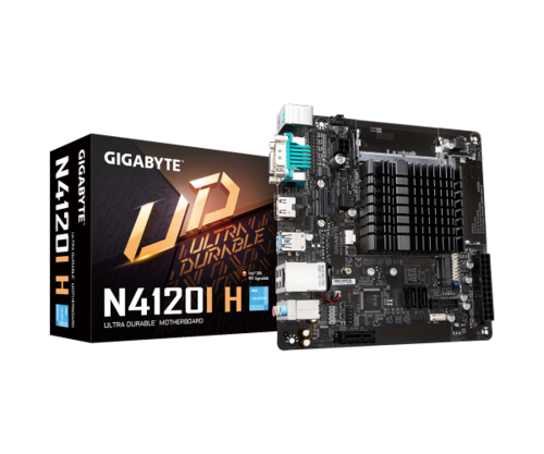 לוח עם מעבד Gigabyte N4120I H Mini-ITX With Intel Celleron N4120
