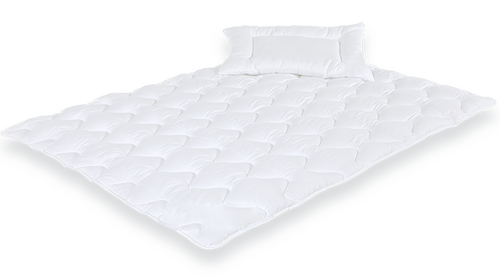 סט 5 חלקים 100% כותנה היפראלרגנית למיטת תינוק / מעבר (שמיכה, כרית, ציפית, ציפה, סדין) - Crown Roze