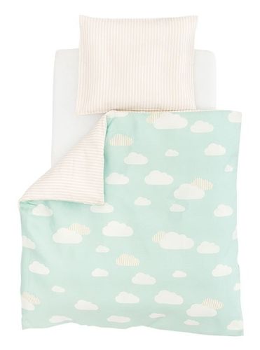 סט 5 חלקים 100% כותנה היפראלרגנית למיטת תינוק / מעבר (שמיכת חורף, כרית, ציפית, ציפה, סדין) - Cloudlet