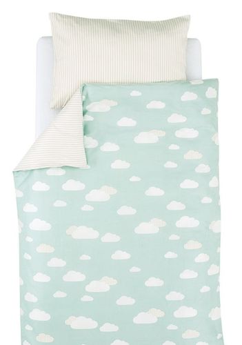 סט 5 חלקים 100% כותנה היפראלרגנית למיטת תינוק / מעבר (שמיכת חורף, כרית, ציפית, ציפה, סדין) - Cloudlet