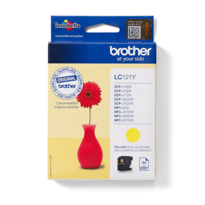 ראש דיו מקורי  צהוב  Brother LC-121Y  