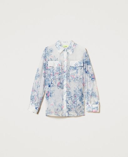 MYFO floral organza shirt