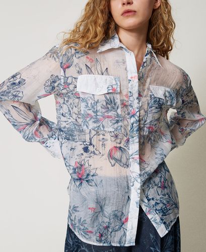 MYFO floral organza shirt