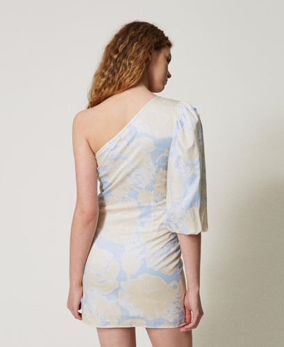 Short one-shoulder dress with bow