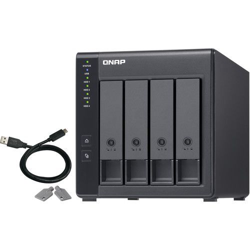 יחידת הרחבה למערכת אחסון QNAP TR-004 RAID 4Bays Tower Expansion Unit for NAS 