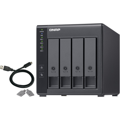 יחידת הרחבה למערכת אחסון QNAP TR-004 RAID 4Bays Tower Expansion Unit for NAS 