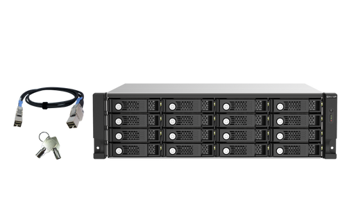 יחידת הרחבה למערכת אחסון QNAP TL-R1620Sep-RP 16Bays RackMount Expansion Unit for NAS