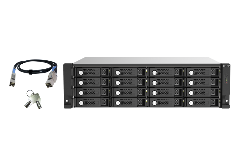 יחידת הרחבה למערכת אחסון QNAP TL-R1620Sep-RP 16Bays RackMount Expansion Unit for NAS